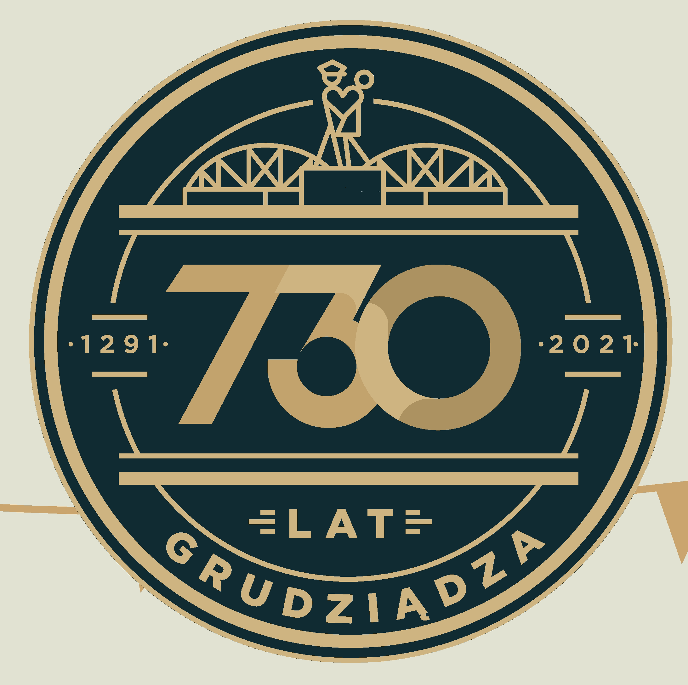 logo 730. urodziny Grudziądza